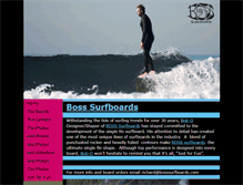 Tablet Screenshot of bosssurfboards.com